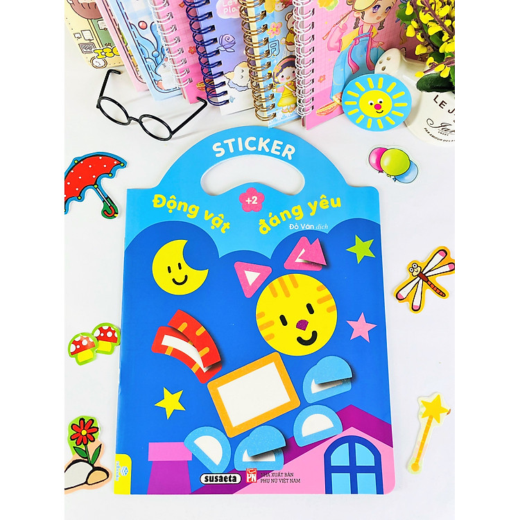 Sticker Động Vật Đáng Yêu - Dành cho bé 2-5 tuổi - Ảnh 3