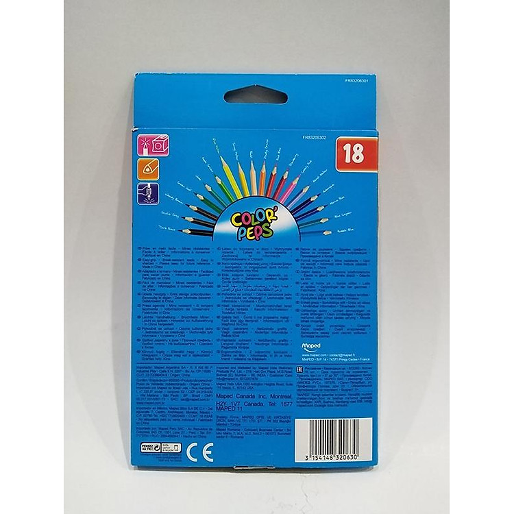 Chì Màu Maped 18 Màu - Ảnh 2