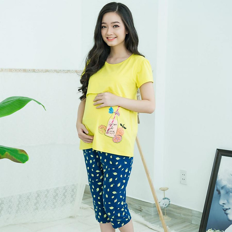 Bộ bầu lửng thun cho bé ti quần họa tiết Emum