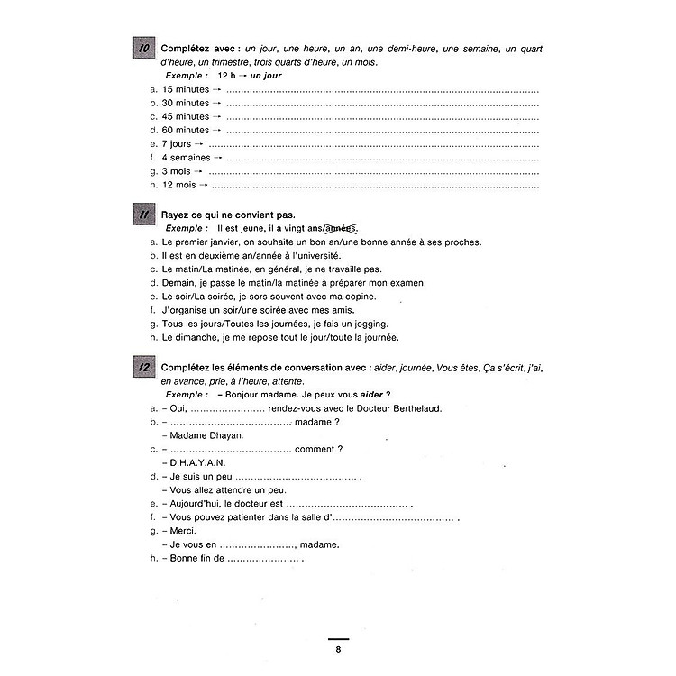 450 Nouveaux Exercices - Vocabulaire Niveau débutant - Ảnh 8