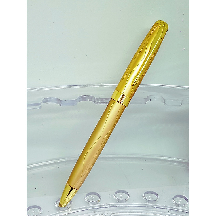 Bút Ký Vỏ Kim Loại Mạ Màu Vàng Baoer 388 (bi khô) - Ảnh 4