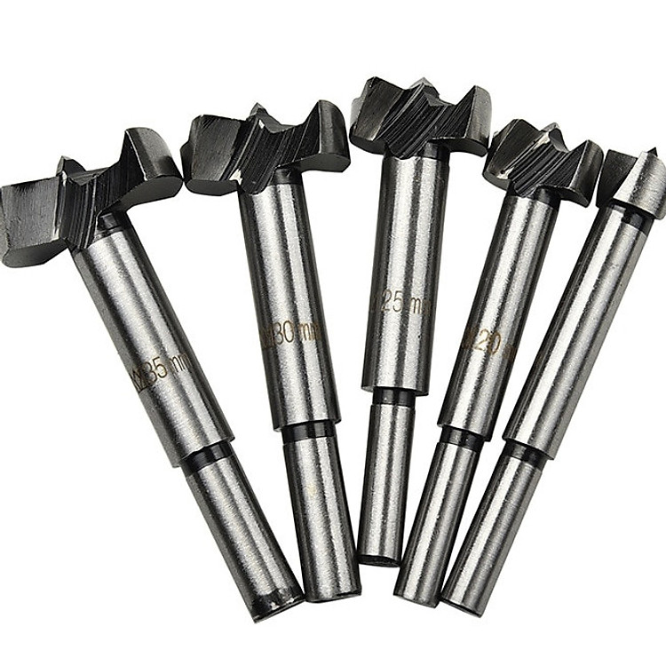 Bộ 5 mũi khoan khoét lỗ gỗ nhựa đường kính từ 15-35mm