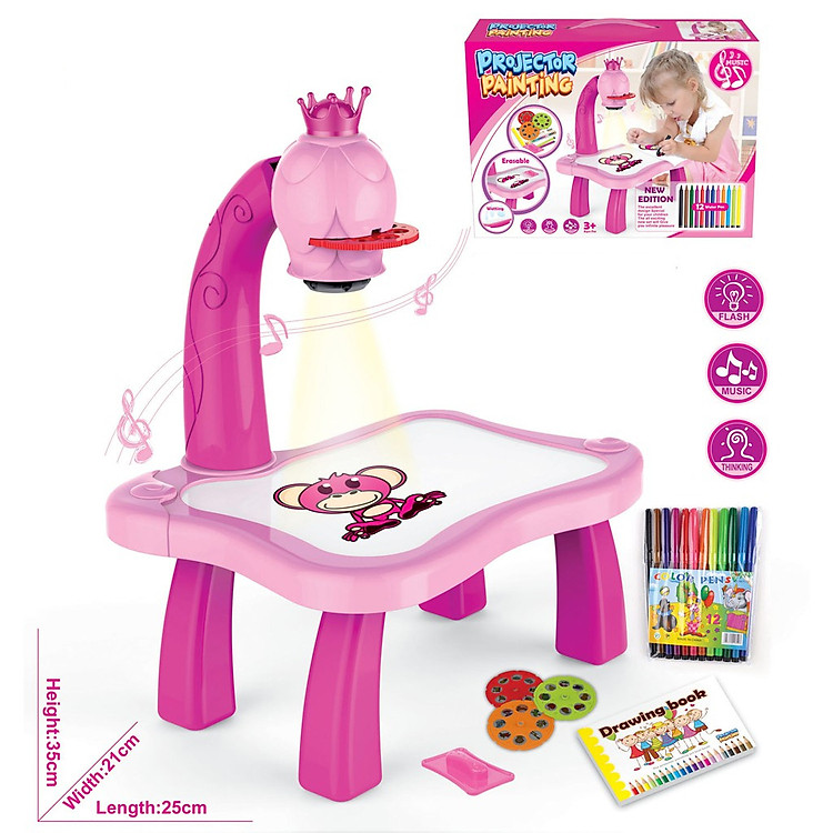 Bàn Tập Vẽ Cho Bé Có Đèn Chính hãng Tiết kiệm - Hình ảnh 5