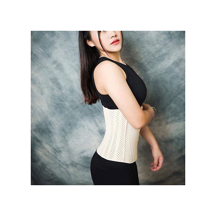 Gen Latex Hy Lạp thông hơi nịt bụng định hình giảm eo dáng ngắn 25cm cho người cao dưới 1m60