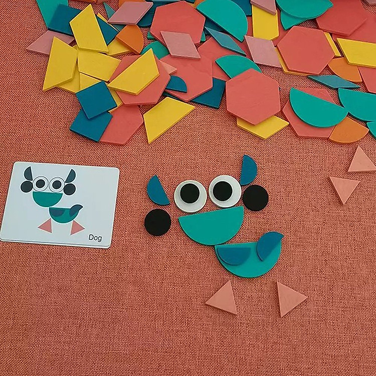Mua Đồ Chơi Xếp Hình Tangram Gỗ Nhiều Màu Chính hãng Tiết kiệm - Hình ảnh 5