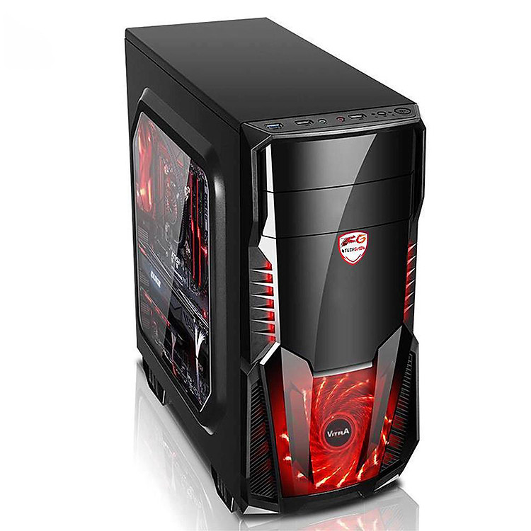 Máy tính chơi Game 4TechGM04 core i5, ram 8GB, hdd 500G, vga GTX1050 (chuyên GTA, Overwatch) - Hàng Chính Hãng.