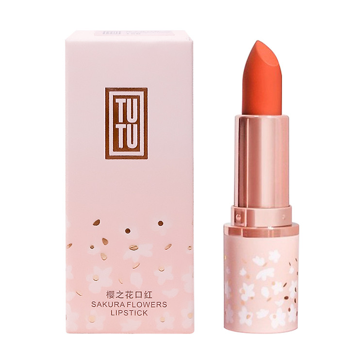 Son lì TUTU SAKURA FLOWERS Hoa Anh Đào Dạng Thỏi 4g