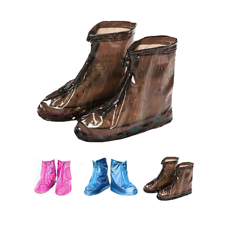 Ủng đi mưa chống nước chống trượt (màu nâu)