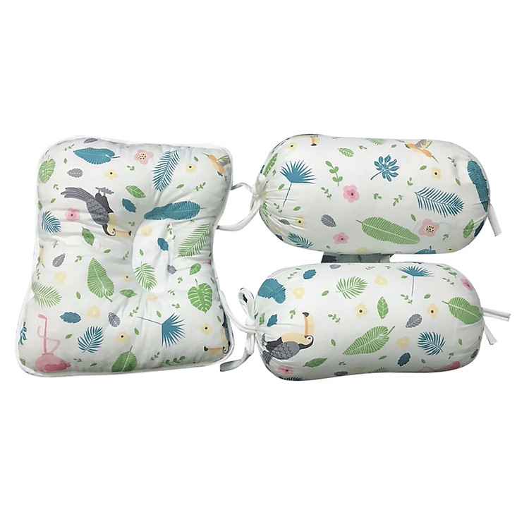 Set Gối Và Chặn Gối Cotton Loại Tốt Siêu Mềm Việt Nam Xuất Khẩu (Màu ngẫu nhiên)