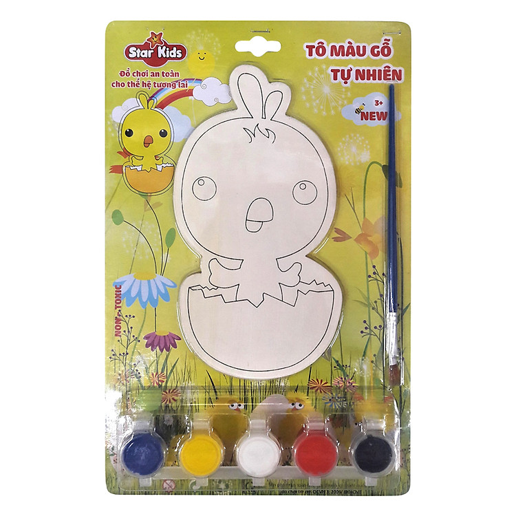 Bộ Tô Màu Gỗ Star Kids Con Gà K203