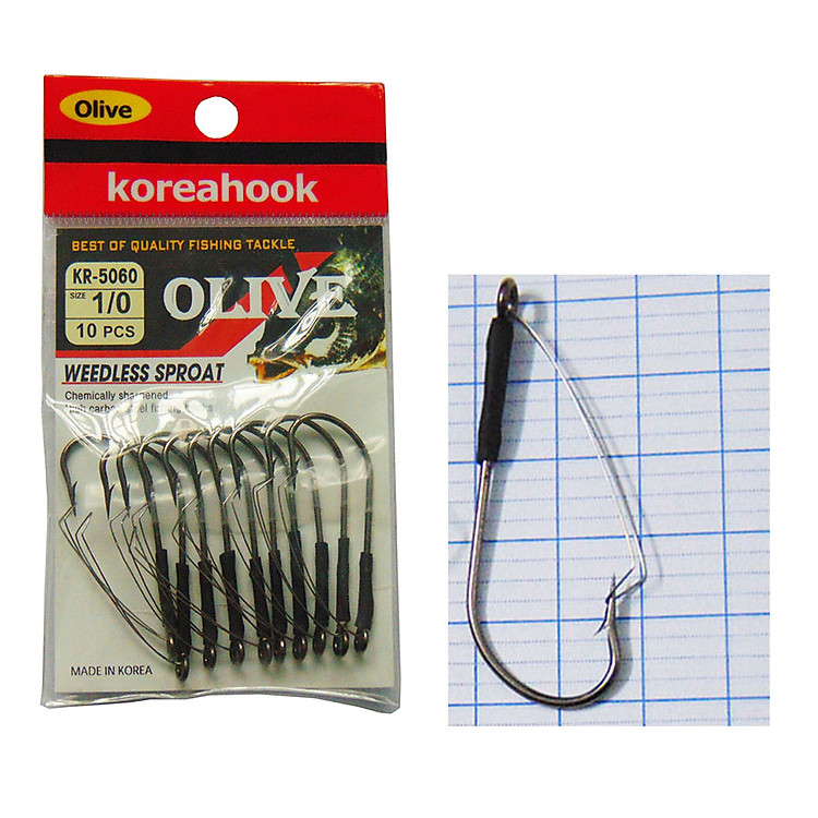Lưỡi Câu Cá Weedless Sproat Korea Hook