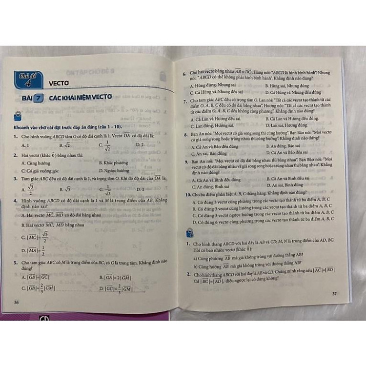 Bài Tập Toán Cơ Bản và Nâng Cao Lớp 10 (Tập 1 + Tập 2) - Ảnh 3