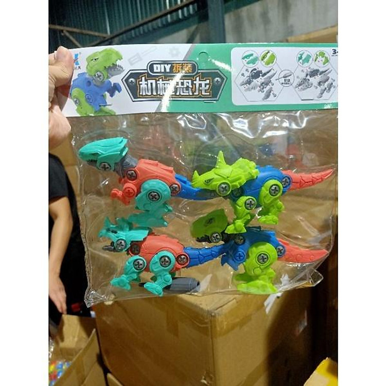 Bộ lắp ráp 4 xe khủng long Tovit Chính hãng Giá rẻ - Hình ảnh 5