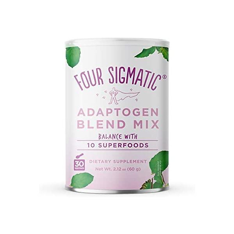 Four Sigmatic 10 Mushroom Blend - Lions Mane, Reishi, Chaga, Cordyceps, Enoki, Maitake, Shiitake, Tremella, Meshima, Agaricus Blazei - Dual-Extract Superfood Mushroom Powder - 60g - 30 servings