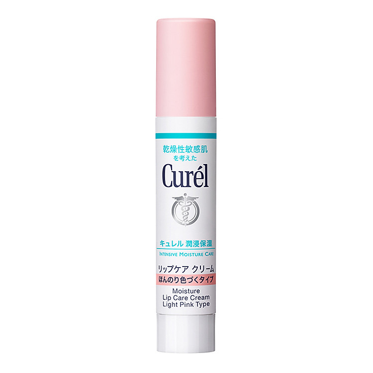 Son Dưỡng Môi Cấp Ẩm Chuyên Sâu Curel Intensive Moisture Care Moisture Lip Care Cream (Light Pink - Hồng Nhẹ) (4.2g)