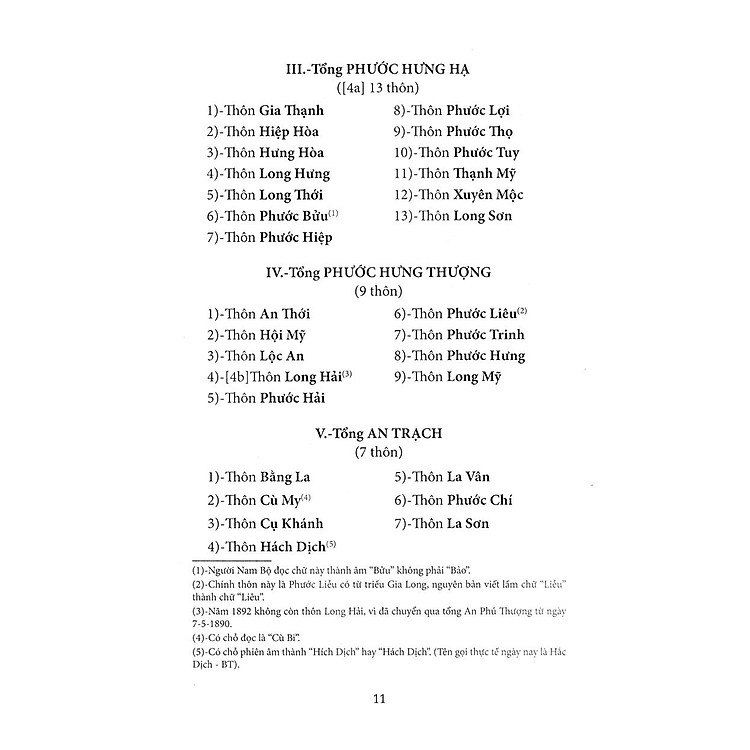 Nam Kỳ Địa Hạt Tổng Thôn Danh Hiệu Mục Lục – San Định Năm Nhâm Thìn 1892