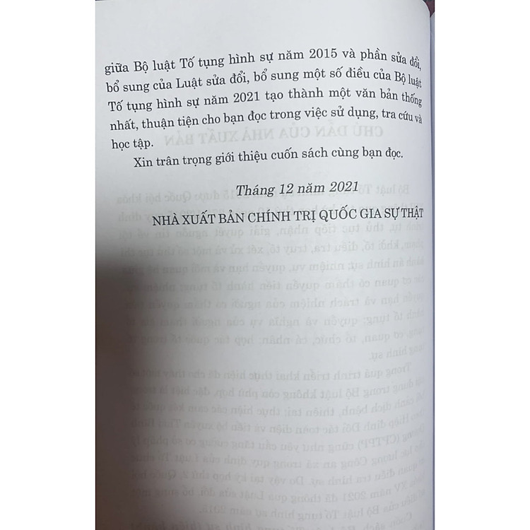 Bộ Luật Tố Tụng Hình Sự (Hiện Hành - Sửa Đổi, Bổ Sung 2021) - Ảnh 3