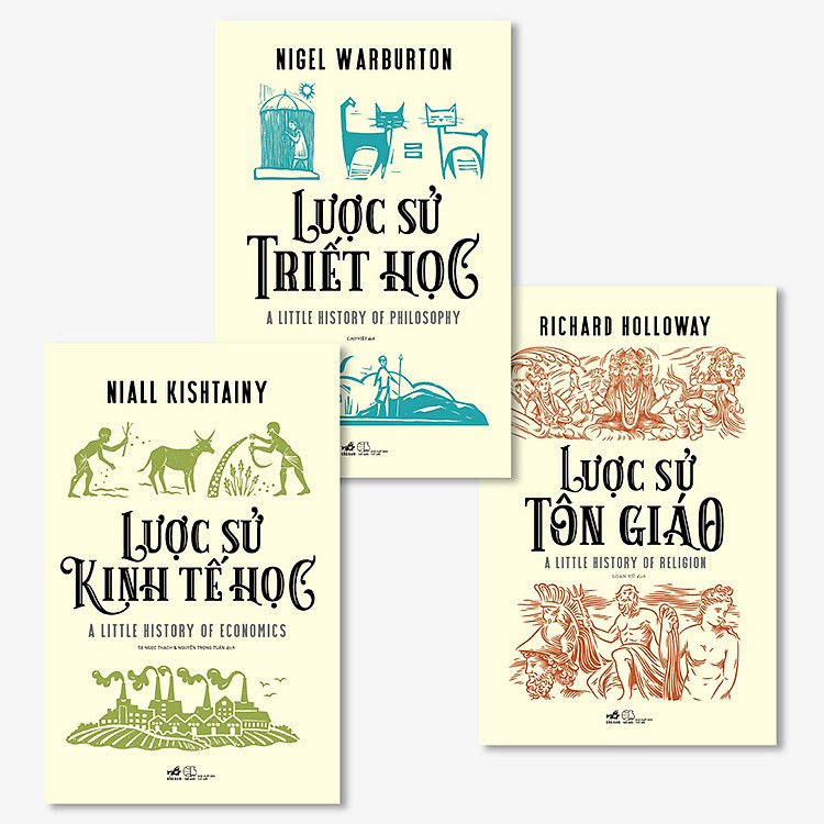 Combo 3 Cuốn Lược Sử: Lược Sử Tôn Giáo + Lược Sử Kinh Tế Học + Lược Sử Triết Học