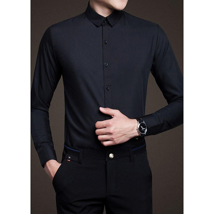 Áo sơ mi nam lụa mềm mịn