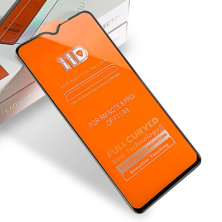 Kính cường lực 11D cho Xiaomi Redmi Note 8 Pro Full viền Đen MIETUBL