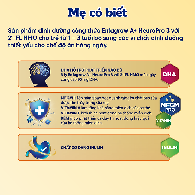 Sữa bột Enfagrow A+ NeuroPro 3 1.7kg Hàng chuẩn Giá tốt - Hình ảnh 5