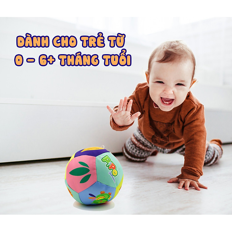 Bóng Vải Cho Bé Kèm Lục Lạc Chính hãng Tiết kiệm - Hình ảnh 2