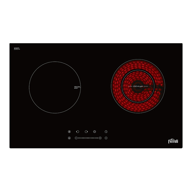 Bếp Âm Đôi Từ - Hồng Ngoại Ferroli IC4200BN (74 cm) - Hàng Chính Hãng