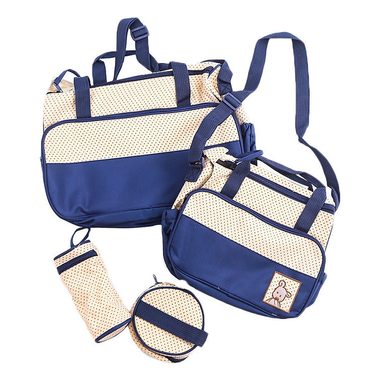 Bộ túi đựng đồ 5 chi tiết cho mẹ và bé yêu Panda - Màu ngẫu nhiên