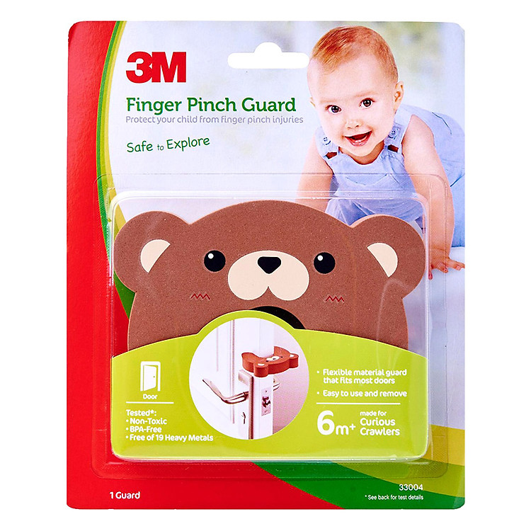 Chặn Cửa An Toàn Cho Bé 3M Hình Gấu - Nhập Khẩu Hàn Quốc