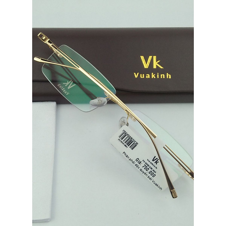 Gọng kính cận titan không viền càng đôi VK-40