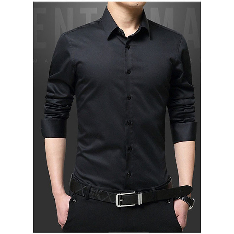 Áo Sơ Mi Nam Dài Tay Trơn Nhiều Màu Thấm Mồ Hôi SM05