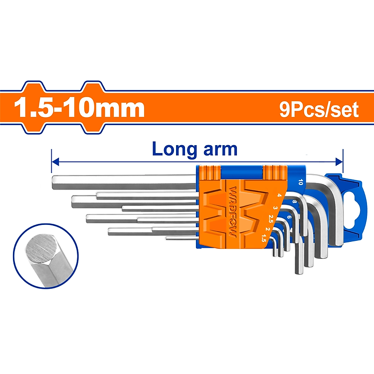 BỘ 9 CHÌA LỤC GIÁC WADFOW - HÀNG CHÍNH HÃNG