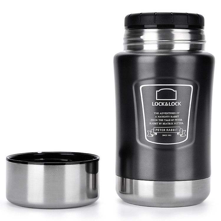 Lock&Lock Lock&Lock Braised Pot/Insulated Rice Bucket/Stewed Pot Long-lasting insulation, large capacity, easy to carry, 600ml LHC8035BLK two colors optional (including insulation bag)