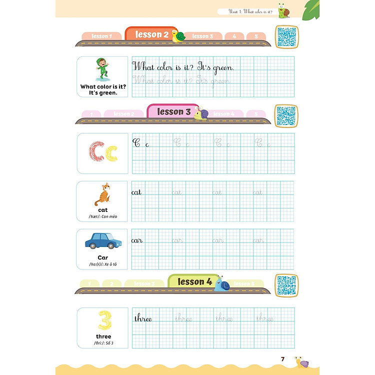 Luyện Viết Chữ Đẹp Từ Vựng Tiếng Anh Family And Friends - National Edition 1 - Ảnh 5