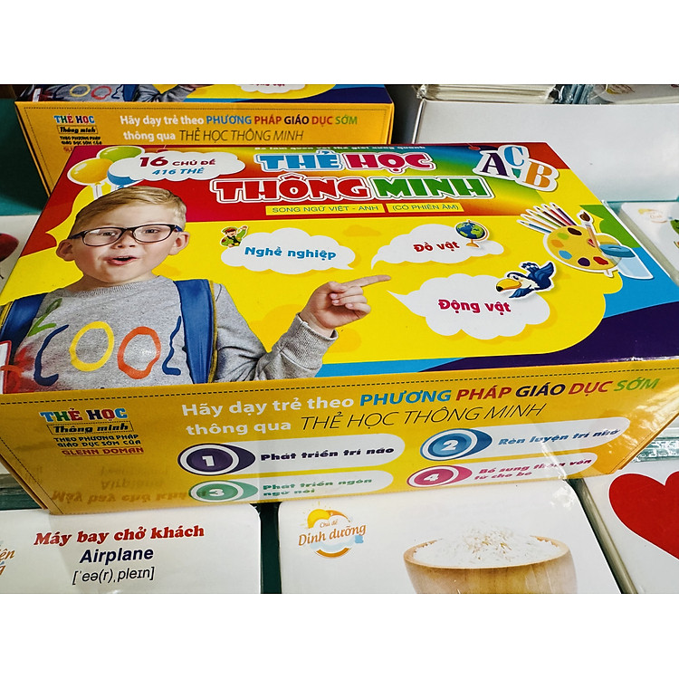 Bộ Thẻ Học Thông Minh 416 Thẻ (Song ngữ Việt Anh) - Ảnh 4