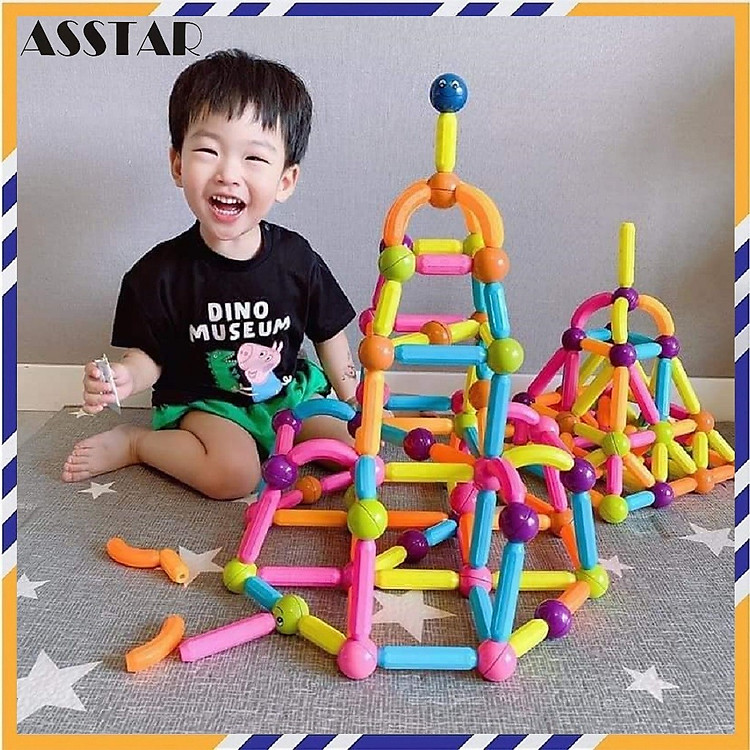 Mua tại Tiki: Đồ Chơi Xếp Hình Nam Châm 64 Chi Tiết Chính hãng Tiết kiệm