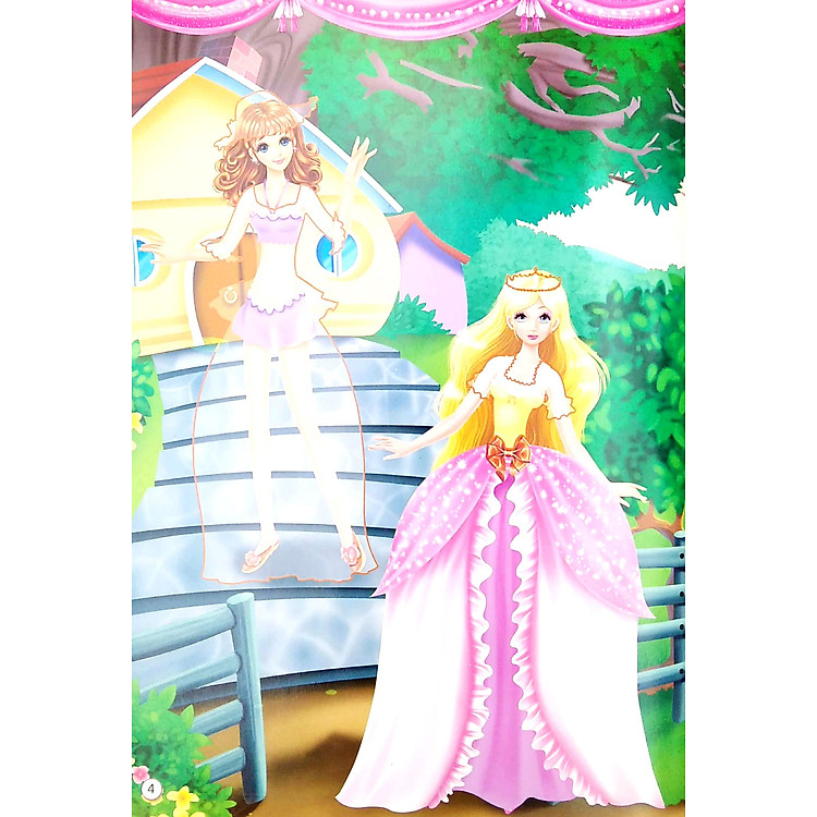 1000 Hình Dán Trang Phục Công Chúa - Công Chúa Hoa Lệ (Tái Bản) - Ảnh 4
