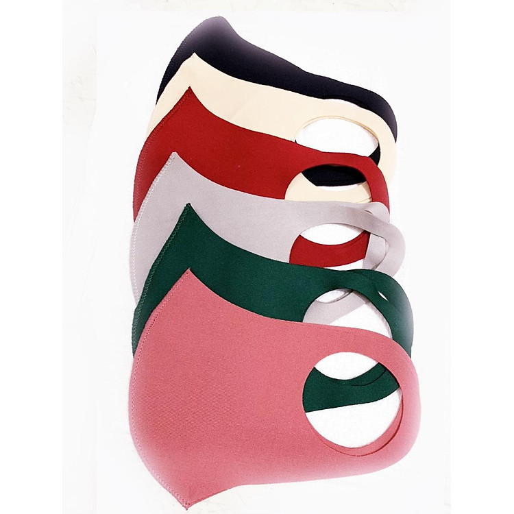 Combo 5 khẩu trang su mềm mại màu ngẫu nhiên