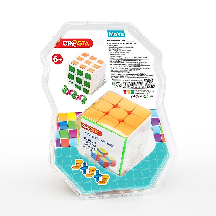 Đồ Chơi Duka: Rubik 3x3x3 DK81083 Chính hãng Giá tốt - Hình ảnh 4