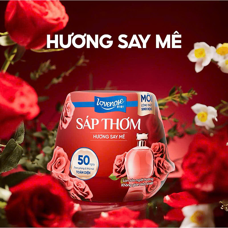 SÁP THƠM TỎA HƯƠNG LOVENOSE THƠM MÁT KHỬ MÙI 230G