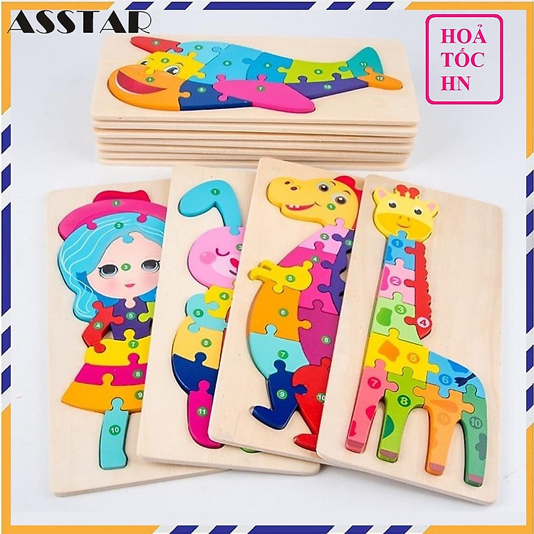 Mua tại Lazada: Combo 5 Đồ Chơi Ghép Hình Asstar Chính hãng Tiết kiệm