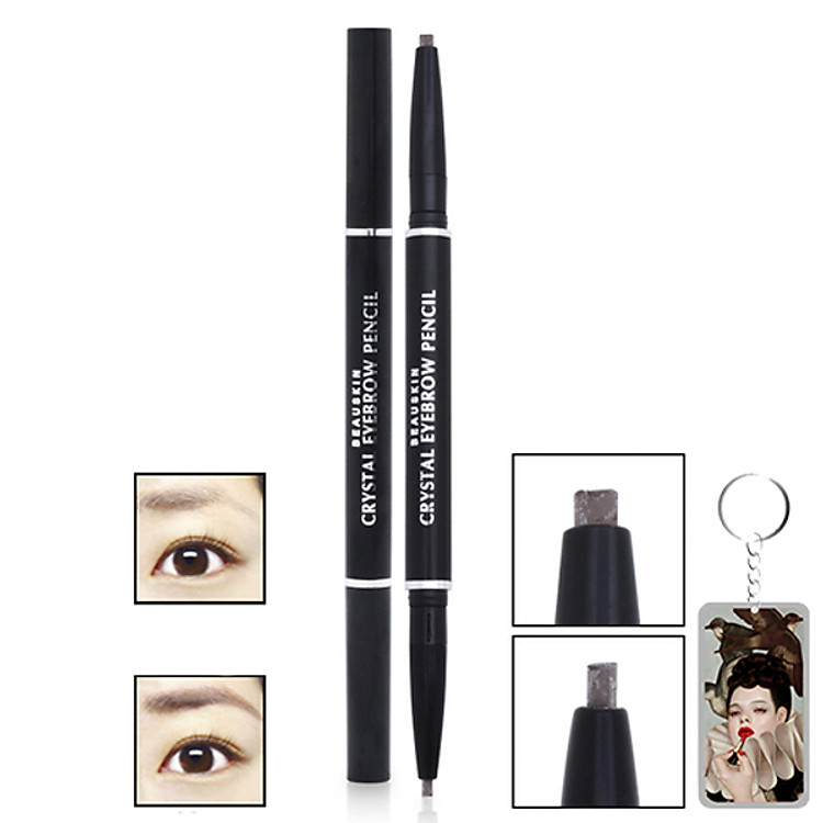 Chì kẻ chân mày Beauskin Crystal Eyebrow Pencil Hàn Quốc + Móc khóa