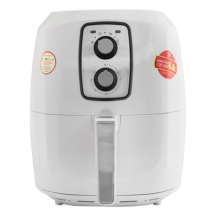 Nồi Chiên Không Dầu Magic Korea A-83 (6L) - Trắng - Hàng Chính Hãng