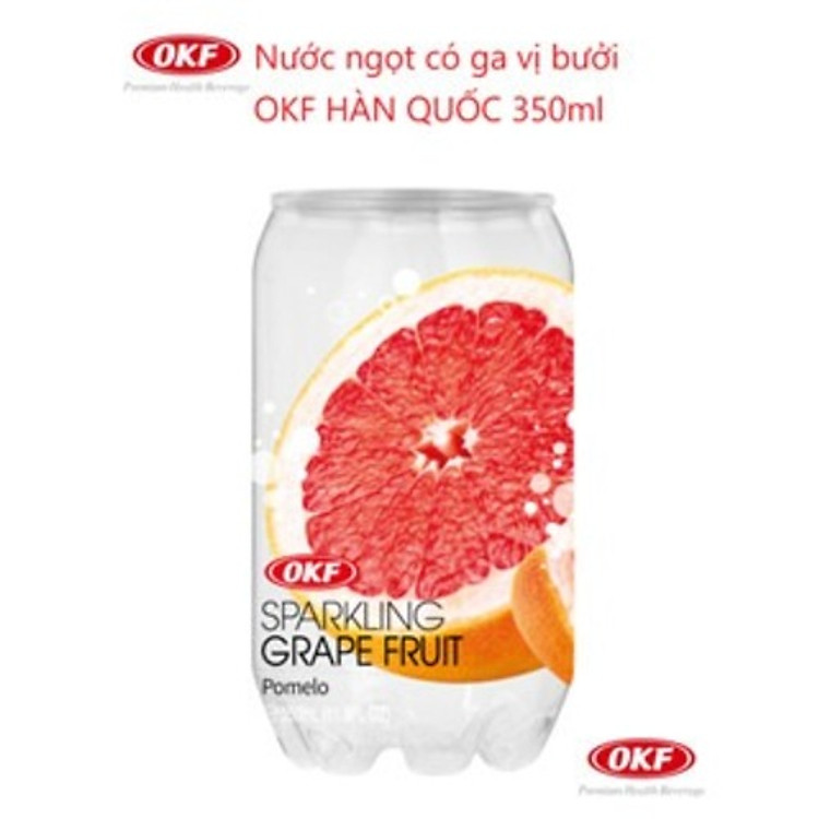 Nước ngọt có ga vị bưởi (NƯỚC BƯỞI CÓ GA) OKF HÀN QUỐC 350ml