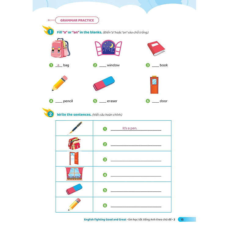 English Fighting Good And Great - Em Học Tốt Tiếng Anh Theo Chủ Đề 2 - Ảnh 5
