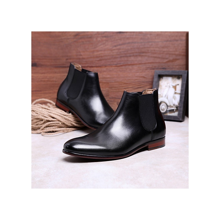 Giày Chelsea Boot Đế Phíp Gỗ Cao Cấp Nhập Khẩu