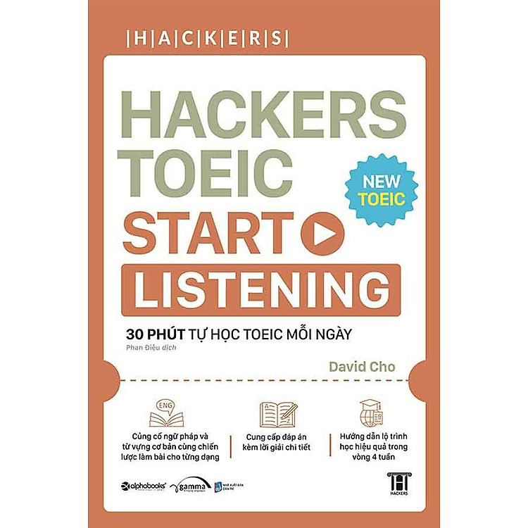 Hackers TOEIC Start Listening (Tái bản năm 2024)