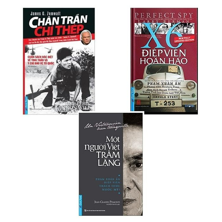 Combo 3 cuốn sách: Chân Trần Chí Thép (Tái Bản 2019) +Điệp Viên Hoàn Hảo X6 (Tái Bản 2019) + Một Người Việt Trầm Lặng