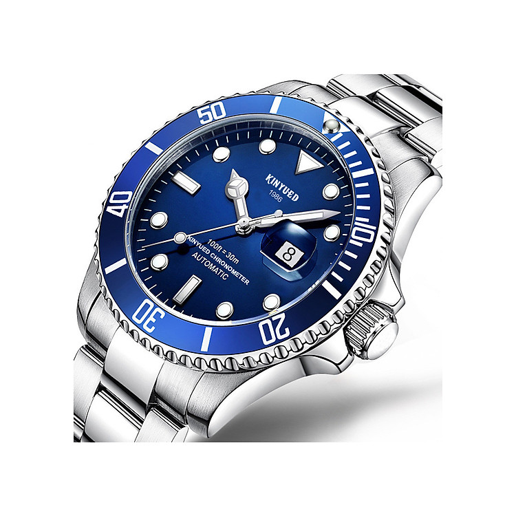 Đồng hồ cơ nam Kinyued J027S Chính hãng, Đồng hồ cơ dây thép không gỉ cao cấp, Đồng hồ nam kính sapphire chống xước, Đồng hồ nam chống nước, Hàng fullbox