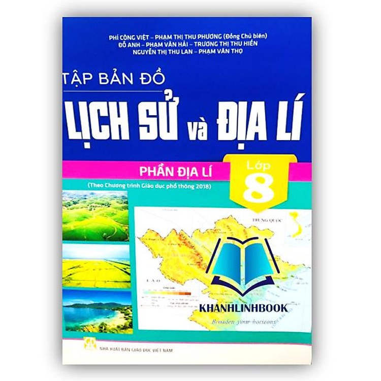 Tập Bản Đồ Lịch Sử và Địa Lí 8 – Phần Địa Lí (Biên Soạn Theo Chương Trình GDPT 2018)